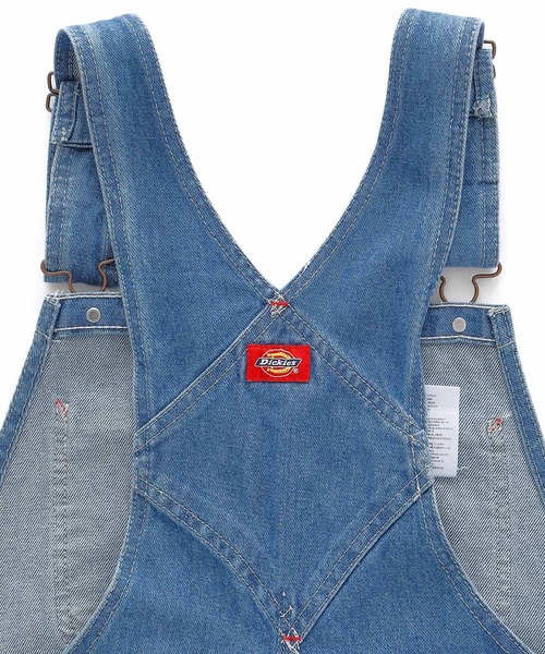 Dickies(ディッキーズ)の「Dickies/ディッキーズ Bib Overall ワイドオーバーオール(サロペット/オーバーオール・メンズ・ホワイト/ブラック/ブラウン/インディゴブルー/ブラウン系その他/ライトインディゴブルー/ストライプ・32inch/30inch/34inch)」の11枚目の写真