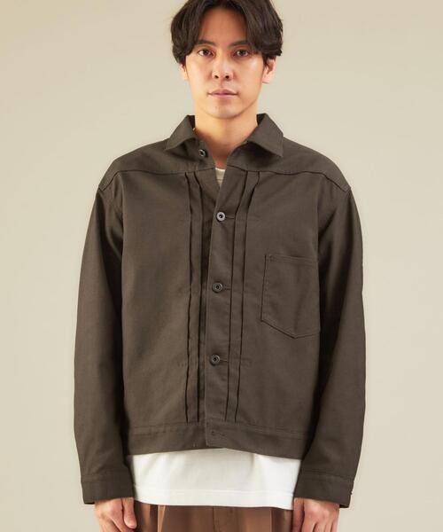 green label relaxing(グリーンレーベルリラクシング)の「SC ホップサック TYPE-1 アウター(その他アウター・メンズ・ダークブラウン/オフホワイト・XL/S/L/M)」の19枚目の写真