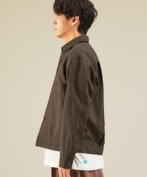 green label relaxing(グリーンレーベルリラクシング)の「SC ホップサック TYPE-1 アウター(その他アウター・メンズ・ダークブラウン/オフホワイト・XL/S/L/M)」の20枚目の写真