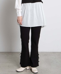 WEGO | DISPARK/チャイナボタンリブパンツ(スラックス)