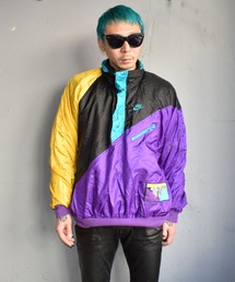 Nike ナイロンジャケット ハーフジップ ブラック/ブルー ナイキ NIKE レディース 中綿ジャケット ナイキ ウィメンズ ワン TF