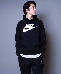 NIKE（ナイキ）の「【NIKE/ナイキ】クラブ　プルオーバーフーディーパーカー　ブランドロゴ（パーカー・レディース）」