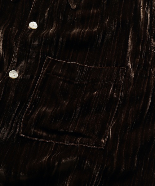 Jieda（ジエダ）の「2021秋冬 WRINKLE VELVET OPEN COLLAR SHIRT