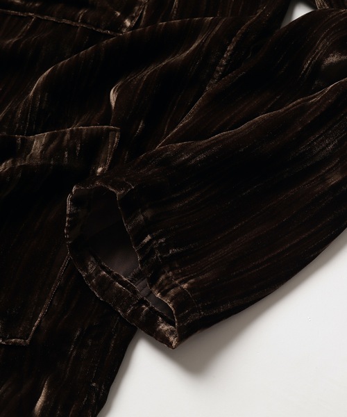 Jieda（ジエダ）の「2021秋冬 WRINKLE VELVET OPEN COLLAR SHIRT