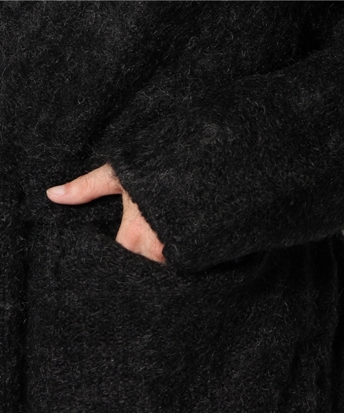 EDIFICE(エディフィス)の「◇3GGテンジク モヘアナイロン キモノガウン(カーディガン/ボレロ・メンズ・ブラック/ブルー・46/48)」の8枚目の写真