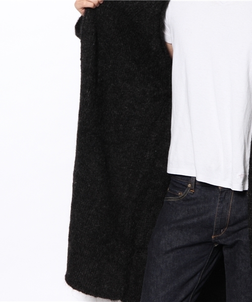 EDIFICE(エディフィス)の「◇3GGテンジク モヘアナイロン キモノガウン(カーディガン/ボレロ・メンズ・ブラック/ブルー・46/48)」の10枚目の写真