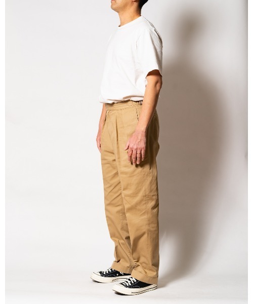 KIFFE（キッフェ）の「【KIFFE キッフェ】UNISEXベルトレスパンツ（その他パンツ・メンズ・ダークグリーン/ネイビー/タン/ホワイト・S/M/L/FREE）」の5枚目の写真