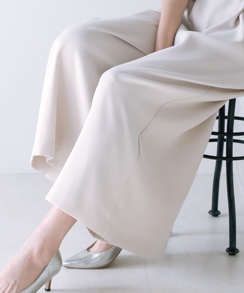 Bou Jeloud（ブージュルード）の「ベルト付きＶネックオールインワン（つなぎ/オールインワン・レディース・ブラック/ベージュ・38）」の16枚目の写真