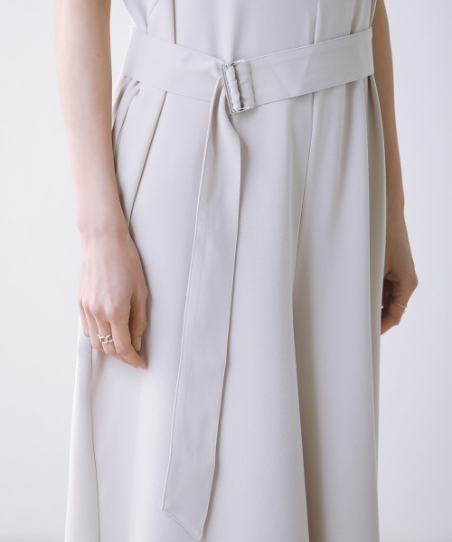 Bou Jeloud（ブージュルード）の「ベルト付きＶネックオールインワン（つなぎ/オールインワン・レディース・ブラック/ベージュ・38）」の21枚目の写真