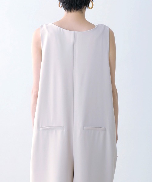 Bou Jeloud（ブージュルード）の「ベルト付きＶネックオールインワン（つなぎ/オールインワン・レディース・ブラック/ベージュ・38）」の22枚目の写真