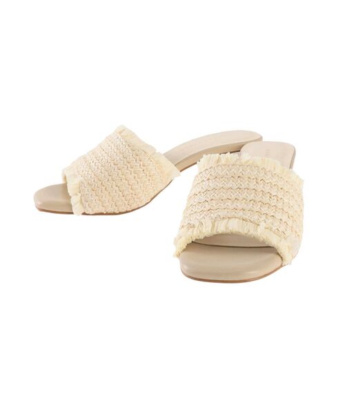 MERCURYDUO(マーキュリーデュオ)の「クリアヒール雑材サンダル(サンダル・レディース・カーキ/アイボリー・38/36)」の3枚目の写真