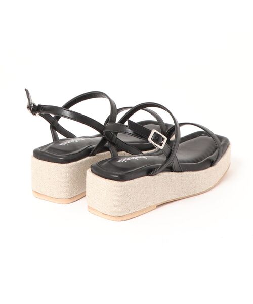 Andemiu（アンデミュウ）の「プラットフォームサンダル939463（サンダル・レディース・ブラック/ライトグリーン/アイボリー・SMALL/MEDIUM/LARGE）」の7枚目の写真
