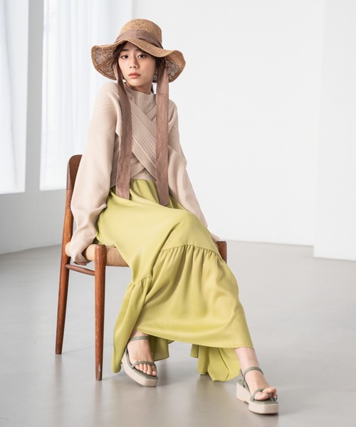 Andemiu（アンデミュウ）の「プラットフォームサンダル939463（サンダル・レディース・ブラック/ライトグリーン/アイボリー・SMALL/MEDIUM/LARGE）」の13枚目の写真