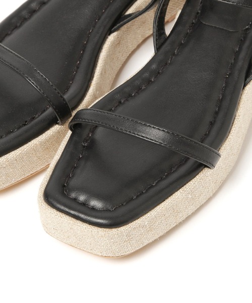 Andemiu（アンデミュウ）の「プラットフォームサンダル939463（サンダル・レディース・ブラック/ライトグリーン/アイボリー・SMALL/MEDIUM/LARGE）」の14枚目の写真