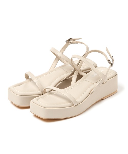 Andemiu（アンデミュウ）の「プラットフォームサンダル939463（サンダル・レディース・ブラック/ライトグリーン/アイボリー・SMALL/MEDIUM/LARGE）」の5枚目の写真