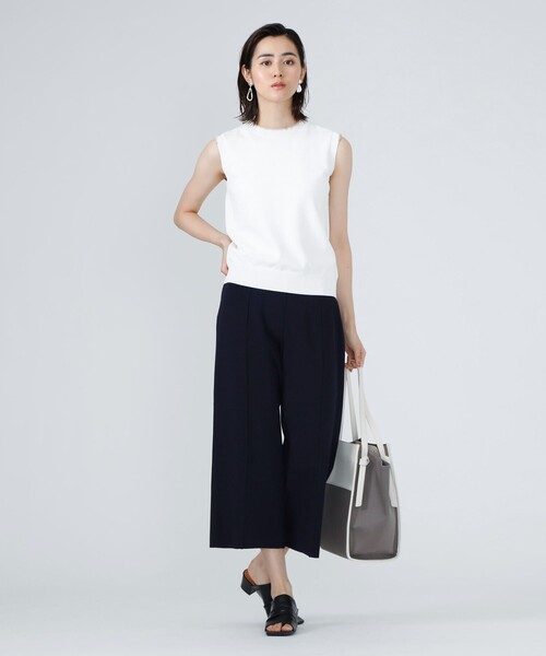 CAST:（キャストコロン）の「ツイルキャンバストート（トートバッグ・レディース・グレー/オフホワイト・FREE）」の10枚目の写真