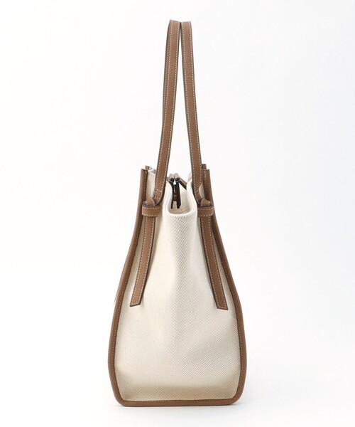 CAST:（キャストコロン）の「ツイルキャンバストート（トートバッグ・レディース・グレー/オフホワイト・FREE）」の9枚目の写真