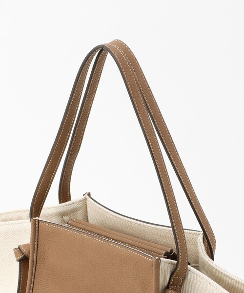 CAST:（キャストコロン）の「ツイルキャンバストート（トートバッグ・レディース・グレー/オフホワイト・FREE）」の13枚目の写真