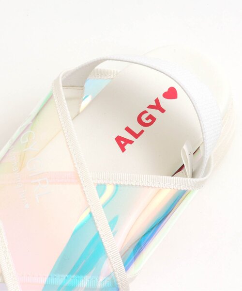 algy(アルジー)の「(レ)オーロラクロスサンダル(サンダル・キッズ・ブラック/オフホワイト・23/24/22/20/21)」の7枚目の写真