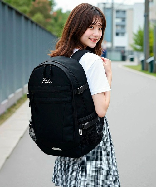 最も 割引 別注 セール】【FILA/フィラ】WEB限定 筆記体刺繍 ビック 大容量 バッグ