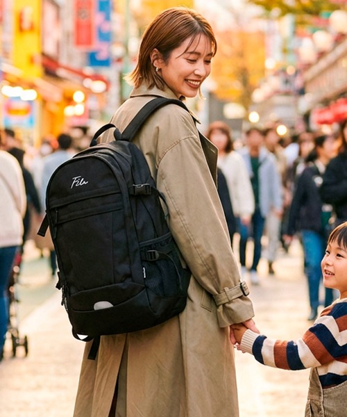 FILA/フィラ】WEB限定 別注 筆記体刺繍 大容量 ビック リュック 35L