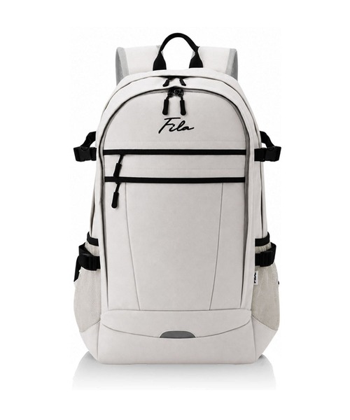 FILA（フィラ）の「【FILA/フィラ】WEB限定 別注 筆記体刺繍 大容量 ビック リュック 35L（バックパック/リュック・レディース・ブラック/ベージュ/キャメル/ブラック×パープル/オフホワイト/ネイビー/グレー系・FREE）」の8枚目の写真