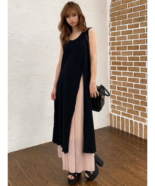 RESEXXY(リゼクシー)の「クロスデザイン厚底サンダル(サンダル・レディース・ブラック/ブラウン/アイボリー・LARGE/MEDIUM/SMALL)」の5枚目の写真