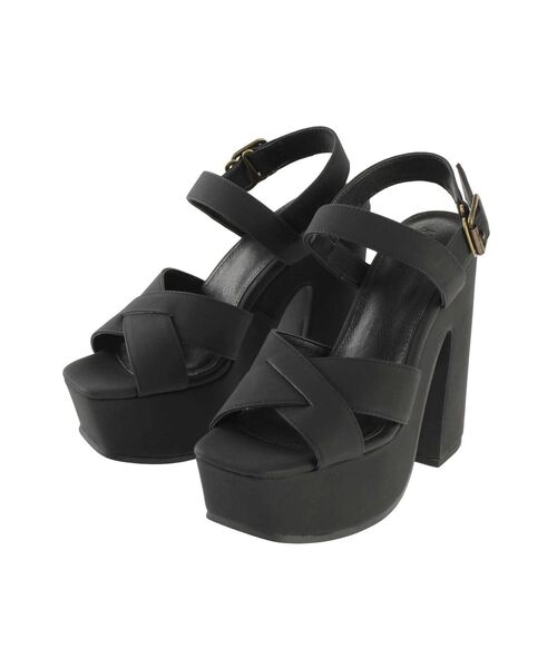 RESEXXY(リゼクシー)の「クロスデザイン厚底サンダル(サンダル・レディース・ブラック/ブラウン/アイボリー・LARGE/MEDIUM/SMALL)」の17枚目の写真