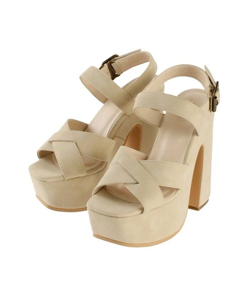 RESEXXY(リゼクシー)の「クロスデザイン厚底サンダル(サンダル・レディース・ブラック/ブラウン/アイボリー・LARGE/MEDIUM/SMALL)」の21枚目の写真