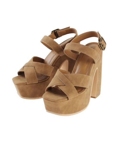 RESEXXY(リゼクシー)の「クロスデザイン厚底サンダル(サンダル・レディース・ブラック/ブラウン/アイボリー・LARGE/MEDIUM/SMALL)」の22枚目の写真