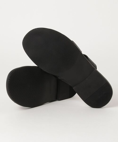 HIGH STREET(ハイストリート)の「HIGH STREET∴レザーコンビサンダル(ドレスシューズ・メンズ・ブラック・MEDIUM)」の3枚目の写真