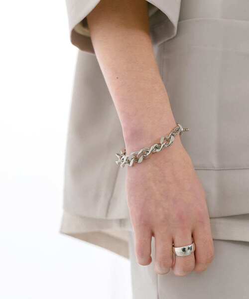 URBAN RESEARCH（アーバンリサーチ）の「URBAN RESEARCH iD　コンビネーションチェーンブレスレット（ブレスレット・メンズ・シルバー・FREE）」の2枚目の写真