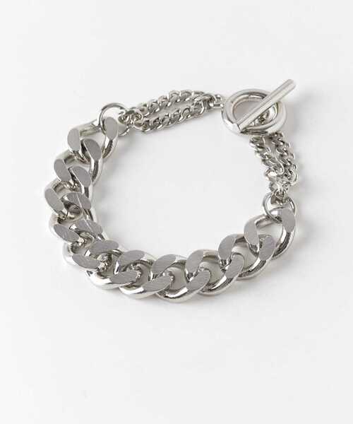 URBAN RESEARCH（アーバンリサーチ）の「URBAN RESEARCH iD　コンビネーションチェーンブレスレット（ブレスレット・メンズ・シルバー・FREE）」の6枚目の写真