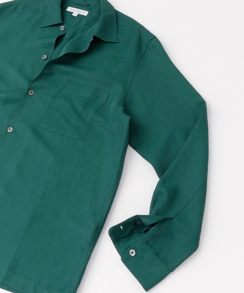 URBAN RESEARCH（アーバンリサーチ）の「ヴィスコースリネンボックスシャツ（シャツ/ブラウス・メンズ・ネイビー/グリーン・MEDIUM/LARGE）」の10枚目の写真