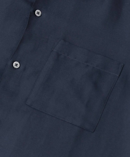 URBAN RESEARCH（アーバンリサーチ）の「ヴィスコースリネンボックスシャツ（シャツ/ブラウス・メンズ・ネイビー/グリーン・MEDIUM/LARGE）」の13枚目の写真