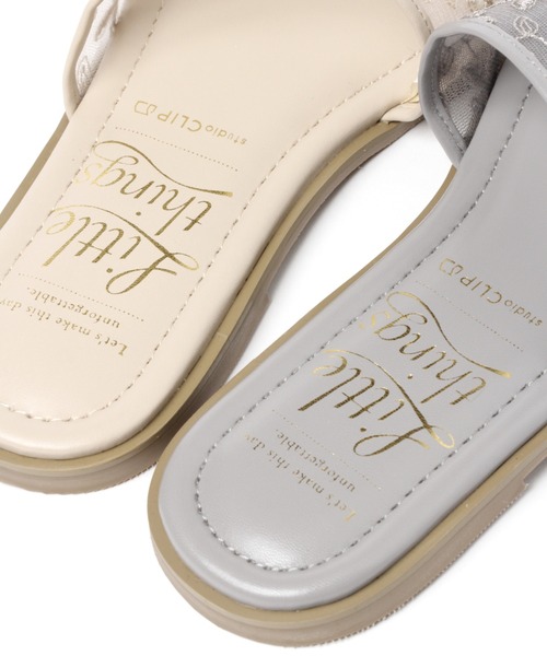 studio CLIP（スタディオクリップ）の「シースルーフラットサンダル（サンダル・レディース・グレー/ホワイト/ブラック・LARGE/MEDIUM）」の12枚目の写真