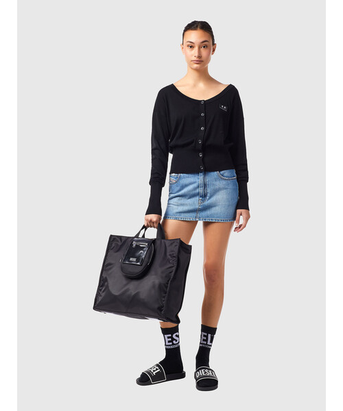 DIESEL（ディーゼル）の「レディース MIXマテリアル 2WAY トートバッグ（ショルダーバッグ・レディース・ブラック・UNI）」の4枚目の写真