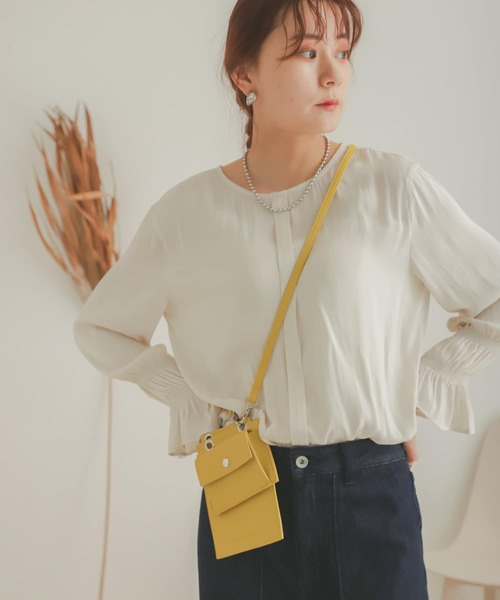 SENSE OF PLACE by URBAN RESEARCH（センスオブプレイスバイアーバンリサーチ）の「MULTI WAYマイクロショルダーバッグ（ショルダーバッグ・レディース・マスタード/ブラック/ベージュ・ONE）」の7枚目の写真