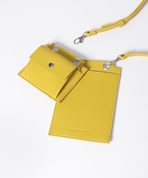 SENSE OF PLACE by URBAN RESEARCH（センスオブプレイスバイアーバンリサーチ）の「MULTI WAYマイクロショルダーバッグ（ショルダーバッグ・レディース・マスタード/ブラック/ベージュ・ONE）」の13枚目の写真