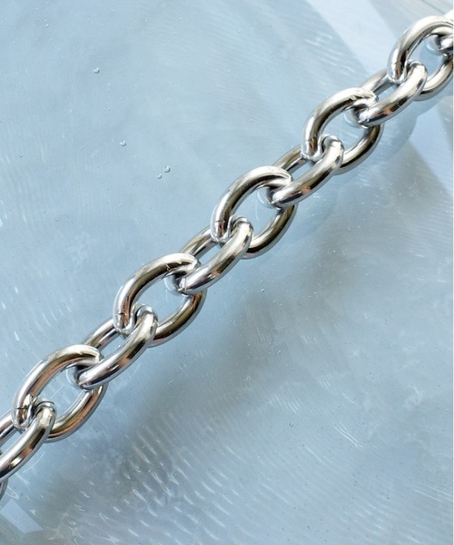 SIGNAL（シグナル）の「【SIGNAL/シグナル　】　Oval Chain Bracelet/オーバルチェーンブレスレット（ブレスレット・レディース・シルバー/シルバー×ゴールド・17cm/20㎝）」の5枚目の写真