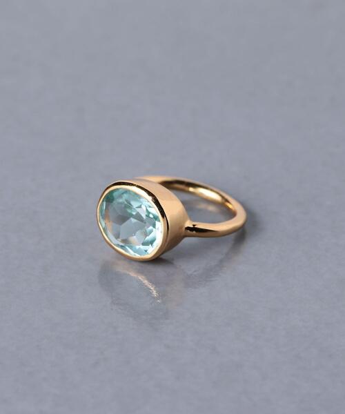 SHYLA（シャイラ）の「＜SHYLA（シャイラ）＞OVAL CNK リング（リング・レディース・ライトブルー/ケリー・11）」の2枚目の写真