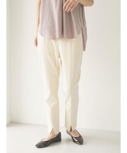 CRAFT STANDARD BOUTIQUE（クラフトスタンダードブティック）の「フロントスリットレギンスパンツ　＊（その他パンツ・レディース・アイボリー/ブラック/モカ/ライトブルー・M/L）」の15枚目の写真