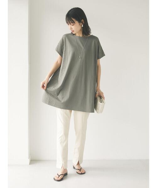 CRAFT STANDARD BOUTIQUE（クラフトスタンダードブティック）の「フロントスリットレギンスパンツ　＊（その他パンツ・レディース・アイボリー/ブラック/モカ/ライトブルー・M/L）」の19枚目の写真