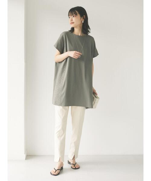 CRAFT STANDARD BOUTIQUE（クラフトスタンダードブティック）の「フロントスリットレギンスパンツ　＊（その他パンツ・レディース・アイボリー/ブラック/モカ/ライトブルー・M/L）」の20枚目の写真