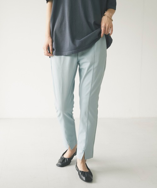 CRAFT STANDARD BOUTIQUE（クラフトスタンダードブティック）の「フロントスリットレギンスパンツ　＊（その他パンツ・レディース・アイボリー/ブラック/モカ/ライトブルー・M/L）」の12枚目の写真