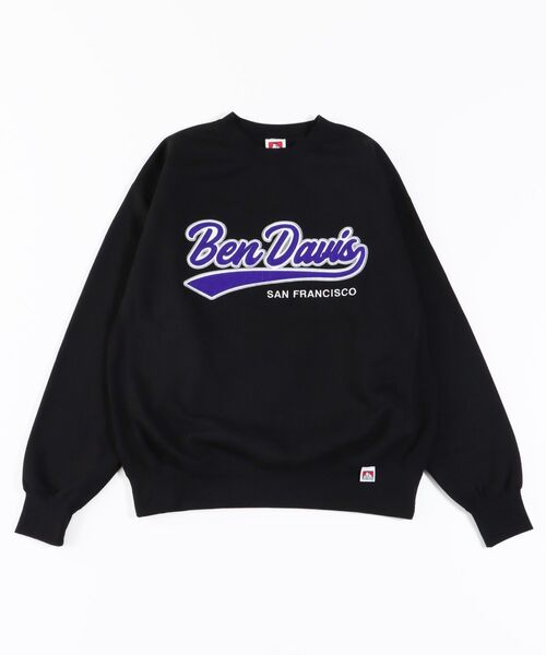BEN DAVIS(ベンデイビス)の「【BEN DAVIS(ベンデイビス)】≪NAVAL別注≫ STADIUM LOGO WAPPEN CREW NECK SWEAT / スタジアム ロゴ ワッペン クルーネック スウェット(スウェット・メンズ・オレンジ系その他2/ネイビー/ブラック/オフホワイト/グリーン系その他/ロイヤルブルー・MEDIUM/LARGE/X-LARGE)」の8枚目の写真