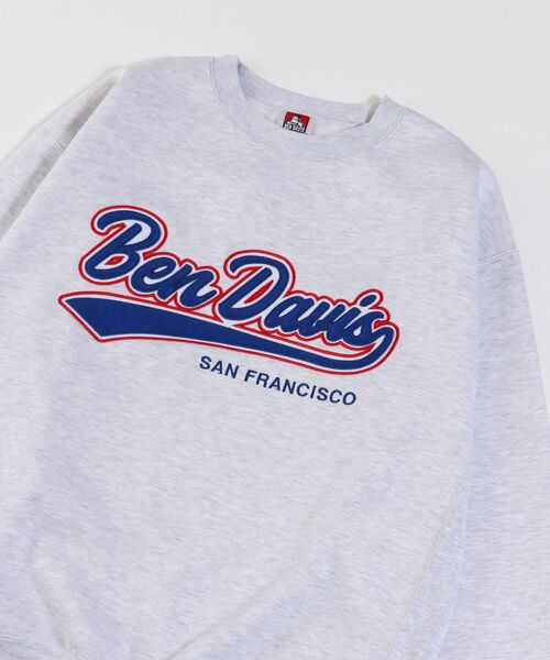 BEN DAVIS(ベンデイビス)の「【BEN DAVIS(ベンデイビス)】≪NAVAL別注≫ STADIUM LOGO WAPPEN CREW NECK SWEAT / スタジアム ロゴ ワッペン クルーネック スウェット(スウェット・メンズ・オレンジ系その他2/ネイビー/ブラック/オフホワイト/グリーン系その他/ロイヤルブルー・MEDIUM/LARGE/X-LARGE)」の9枚目の写真