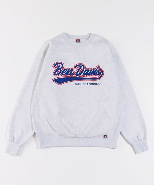 BEN DAVIS(ベンデイビス)の「【BEN DAVIS(ベンデイビス)】≪NAVAL別注≫ STADIUM LOGO WAPPEN CREW NECK SWEAT / スタジアム ロゴ ワッペン クルーネック スウェット(スウェット・メンズ・オレンジ系その他2/ネイビー/ブラック/オフホワイト/グリーン系その他/ロイヤルブルー・MEDIUM/LARGE/X-LARGE)」の10枚目の写真