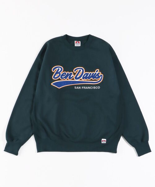BEN DAVIS(ベンデイビス)の「【BEN DAVIS(ベンデイビス)】≪NAVAL別注≫ STADIUM LOGO WAPPEN CREW NECK SWEAT / スタジアム ロゴ ワッペン クルーネック スウェット(スウェット・メンズ・オレンジ系その他2/ネイビー/ブラック/オフホワイト/グリーン系その他/ロイヤルブルー・MEDIUM/LARGE/X-LARGE)」の12枚目の写真