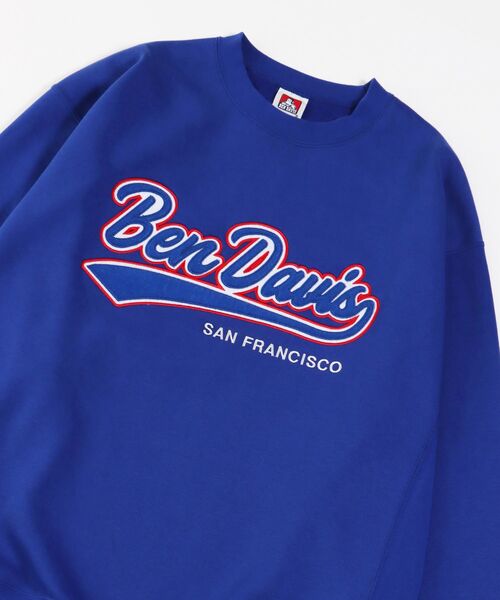 BEN DAVIS(ベンデイビス)の「【BEN DAVIS(ベンデイビス)】≪NAVAL別注≫ STADIUM LOGO WAPPEN CREW NECK SWEAT / スタジアム ロゴ ワッペン クルーネック スウェット(スウェット・メンズ・オレンジ系その他2/ネイビー/ブラック/オフホワイト/グリーン系その他/ロイヤルブルー・MEDIUM/LARGE/X-LARGE)」の13枚目の写真